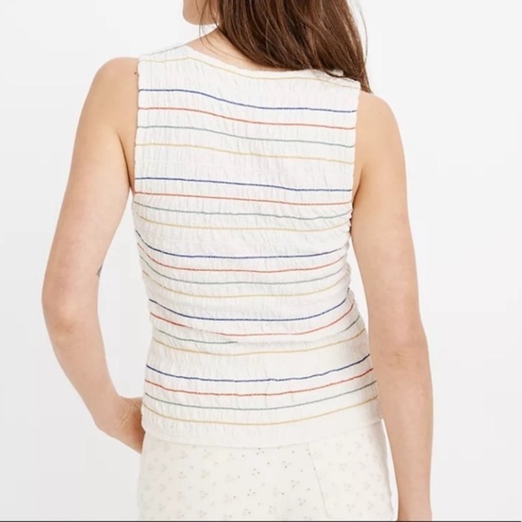 Madewell Smocked Rainbow Tank - Picture 5 of 6
